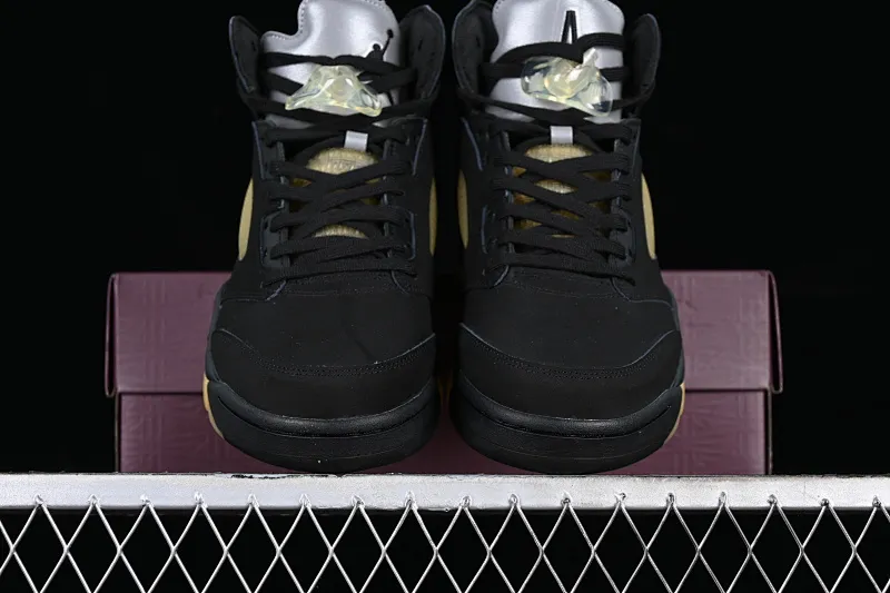 All categories Air Jordan Jordan series basketball shoes Air Jordan 5 pure original version A Ma Maniér x Air Jordan 5 Low AJ5 Joe 5 joint model suede black FD1330-001
